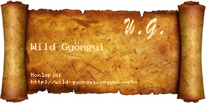 Wild Gyöngyi névjegykártya